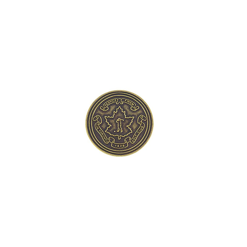 ahead - Respice Finem The Toronto Golf Club Ball Markers (BM4 DOVGR - BRASS)