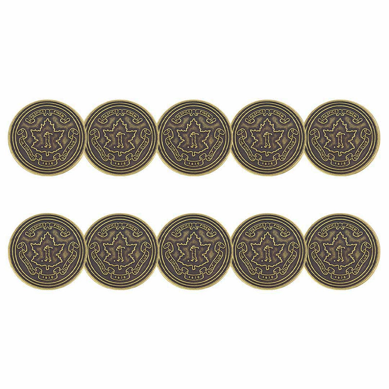 ahead - Respice Finem The Toronto Golf Club Ball Markers (BM4 DOVGR - BRASS)