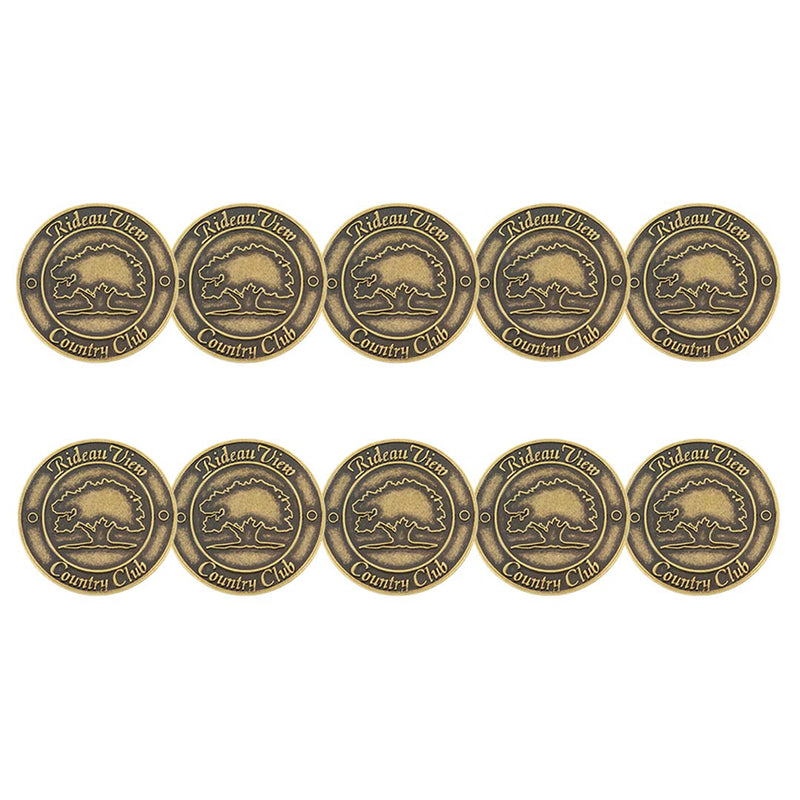 ahead - Rideau View Country Club Golf Ball Markers (BM4 RIDE - BRASS)