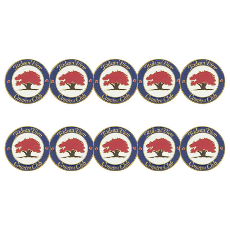 ahead - Rideau View Country Club Golf Ball Markers (BM4 RIDE - NVYWHT)