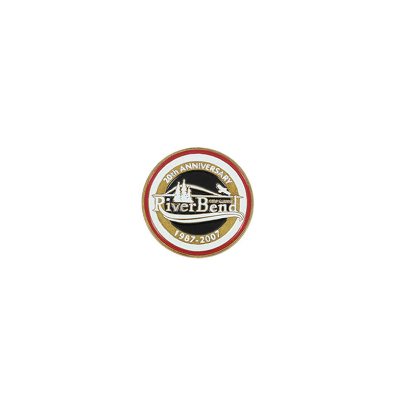 ahead - River Bend 20th Anniversary Golf Ball Markers (BM4R RIVBEN 1 - BLK)