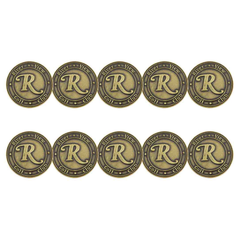 ahead - Riverview Golf Club Ball Markers (BM RIVERV - BRASS)