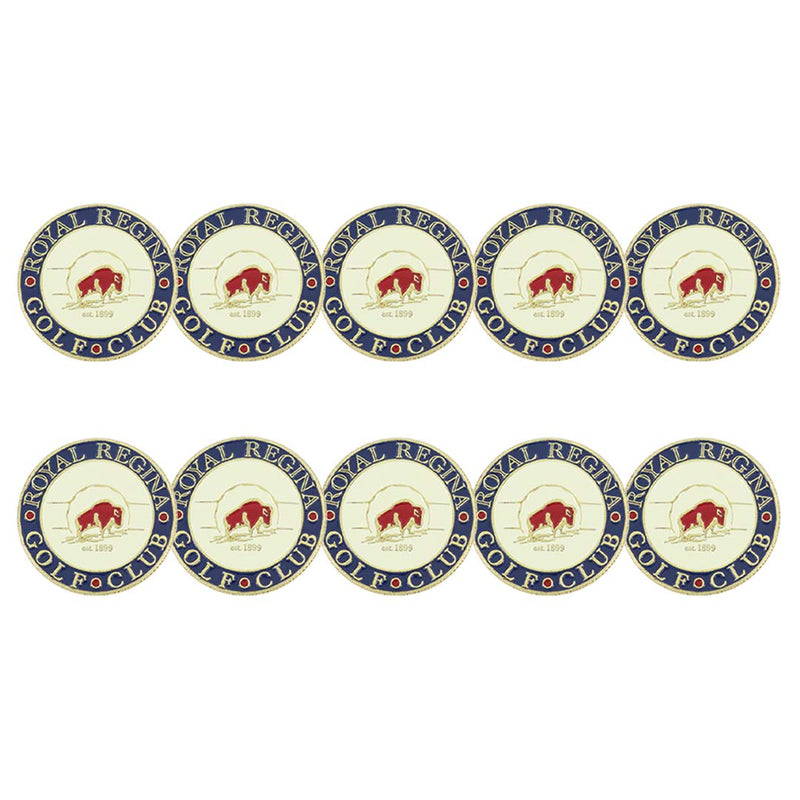 ahead - Royal Regina Golf Club Ball Markers (BM4 REGI-NVY-CRM-RD)