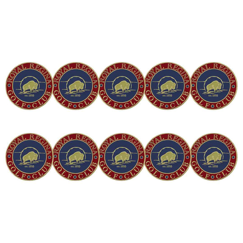 ahead - Royal Regina Golf Club Ball Markers (BM4REGI-RD-NVY-GOD)