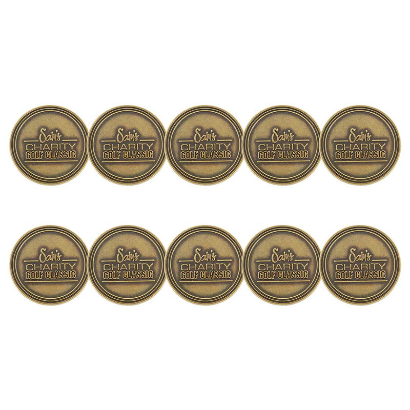 devant - Sam's Charity Golf Classic Ball Markers (BM4R CANYON 1 - BRASS) 