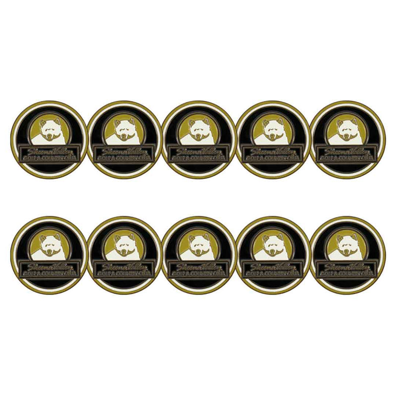 ahead - Skeena Valley Golf & Country Club Ball Markers (BM4 SKEENA - BLK)