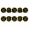 ahead - St. Charles Country Club Golf Ball Markers (BM4 ST. CHAR-BLK-WHT)