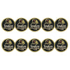 ahead - Teulon Golf & Country Club Ball Markers (BM4 TEVLON-BLK)