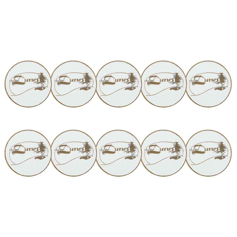 ahead - The Dunes Golf & Winter Club Golf Ball Markers (BM4R DUNE 1 - WHT)