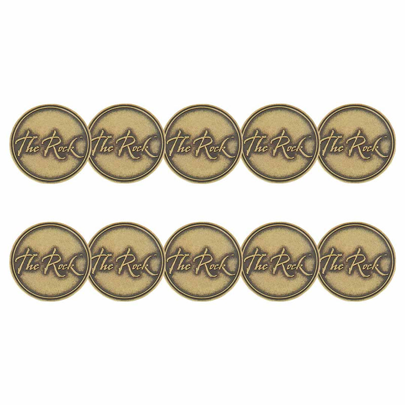 ahead - The Rock Golf Ball Markers (BM4 ROCKGO - BRASS)