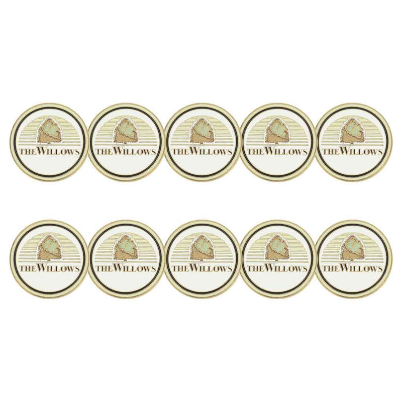 ahead - The Willows Golf Ball Markers (THEWILLOWS-WHT)