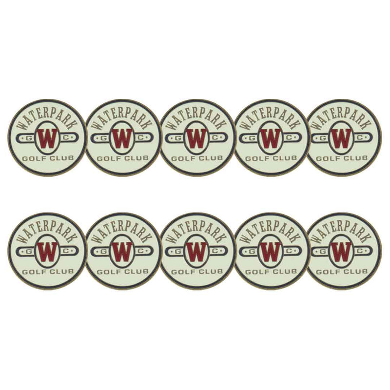 ahead - Water Park Golf Ball Markers (BM WATERPARK - WHT)