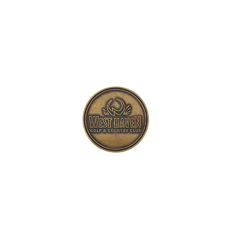 ahead - West Haven & Country Club Golf Ball Markers (BM4R WEST HAV - BRASS)