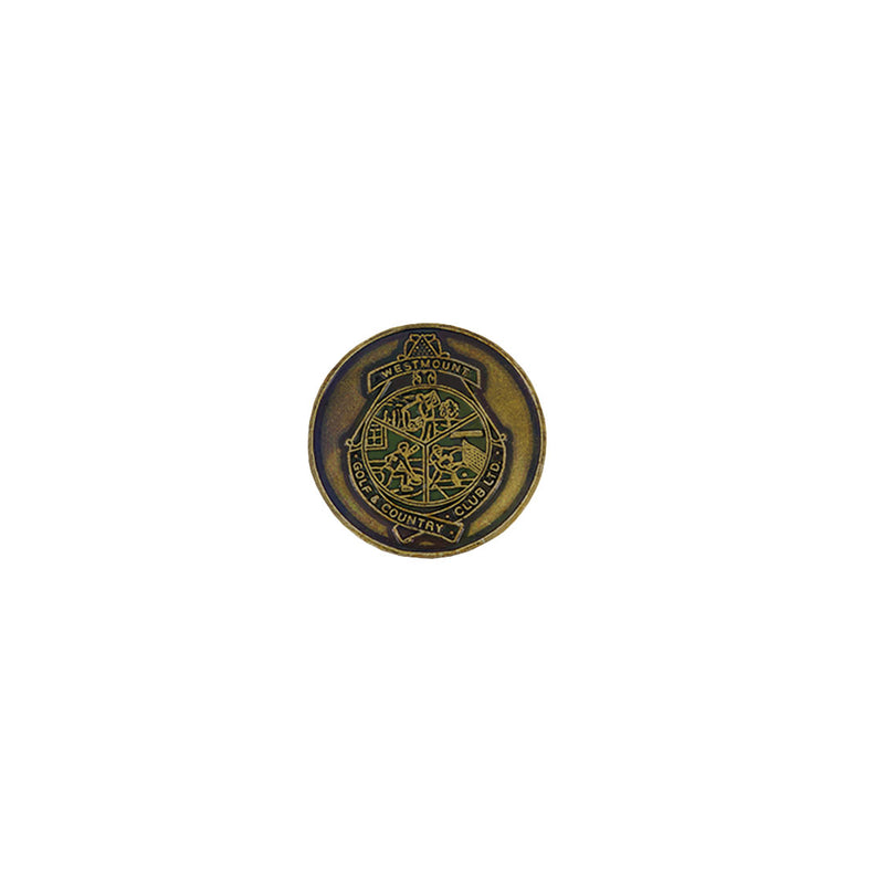 ahead - Westmount Golf & Country Club Ball Markers (BM4D WESTMOUNT - GOLD)