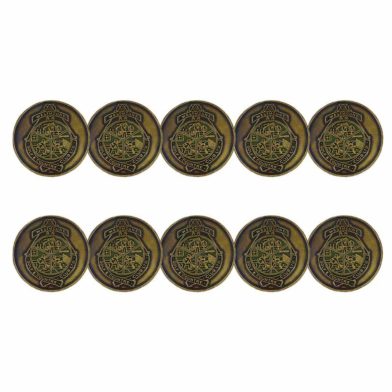 ahead - Westmount Golf & Country Club Ball Markers (BM4D WESTMOUNT - GOLD)