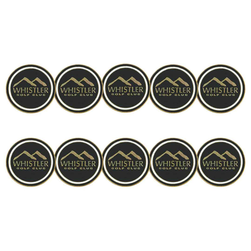 ahead - Whistler Golf Club Ball Markers (BM4 WHIS - BLK)