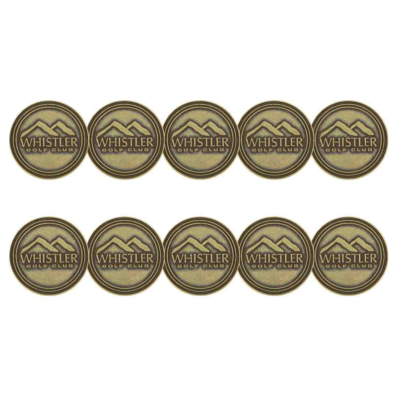 ahead - Whistler Golf Club Ball Markers (BM4 WHIS - BRASS)