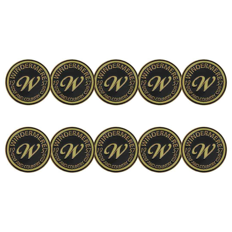 ahead - Windermere Golf & Country Club Ball Markers (BM4 WINDE-BLK)