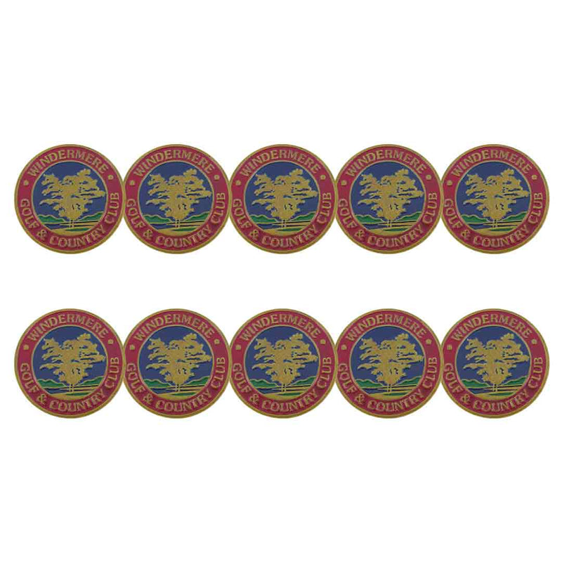 ahead - Windermere Golf & Country Club Ball Markers (BM4R WINDGC - REDBLK)