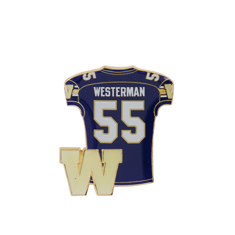 LCF - Épinglette Westerman des Blue Bombers de Winnipeg (CWIJEA55)