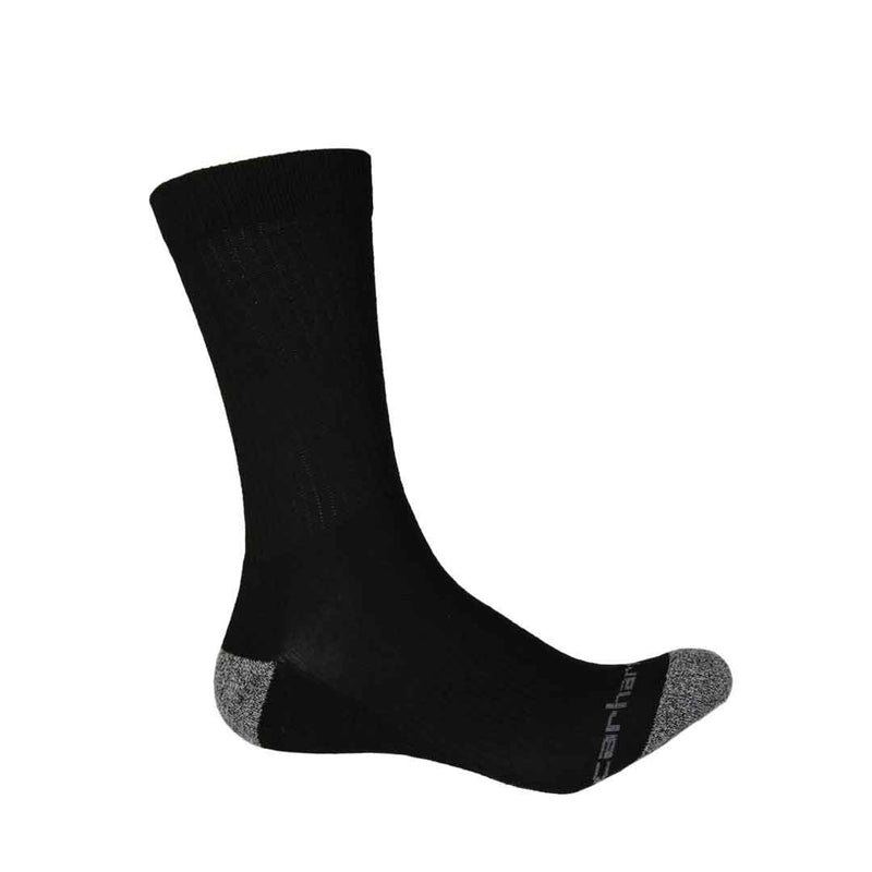 Carhartt  - Men's 2 Pack All Season Crew Sock (CHMA2416C2 BLK)