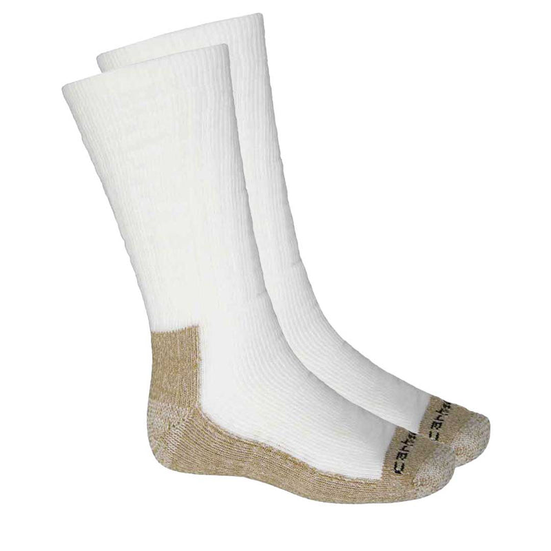 Carhartt - Men's 2 Pack Steel Toe Boot Sock (CHMA7672B2 WHT)