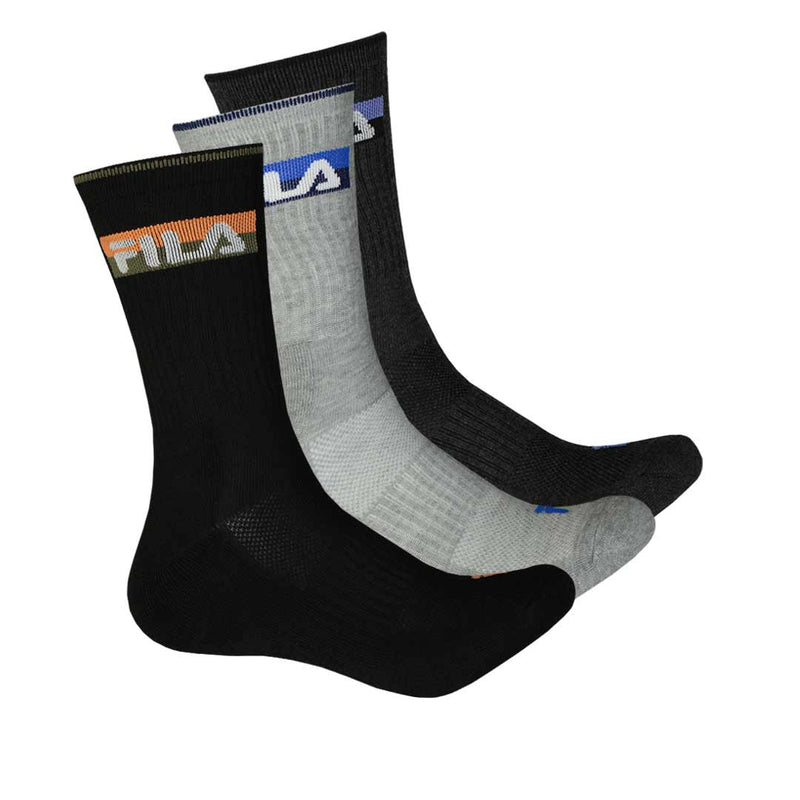 FILA - Lot de 3 paires de chaussettes mi-mollet pour homme (M-FW0103 COMBO12)