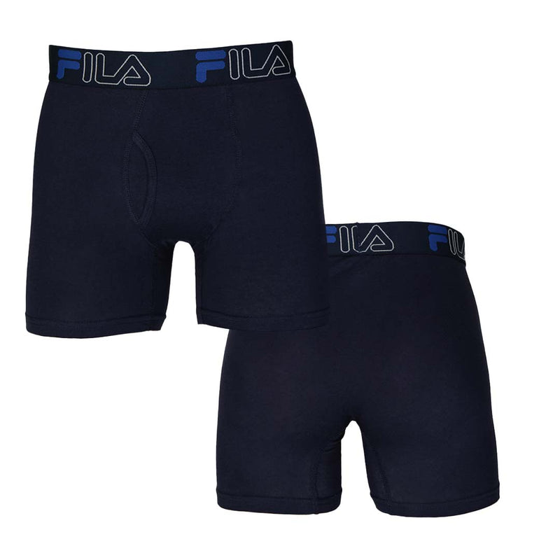 FILA - Lot de 4 boxers pour hommes (FM312BXCS28 410)