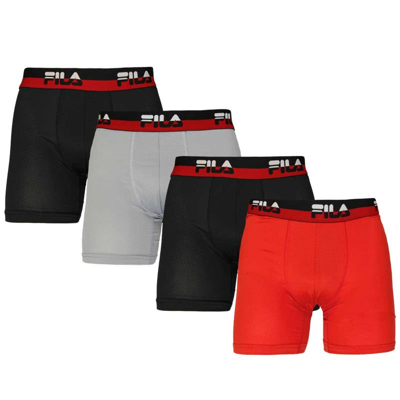 FILA - Men's 4 Pack Boxer Brief (FM412BXPM8 034)