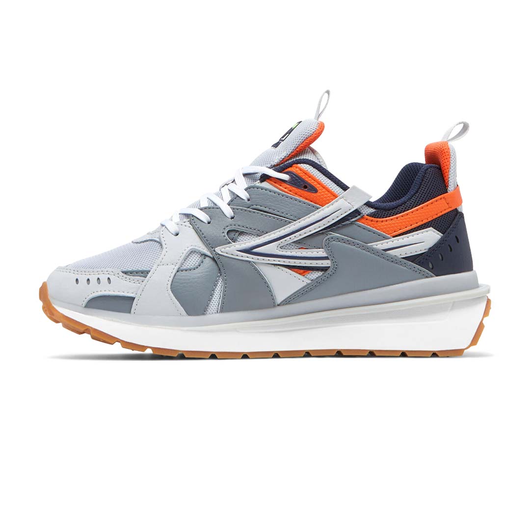 Fila grey and orange on sale shoes