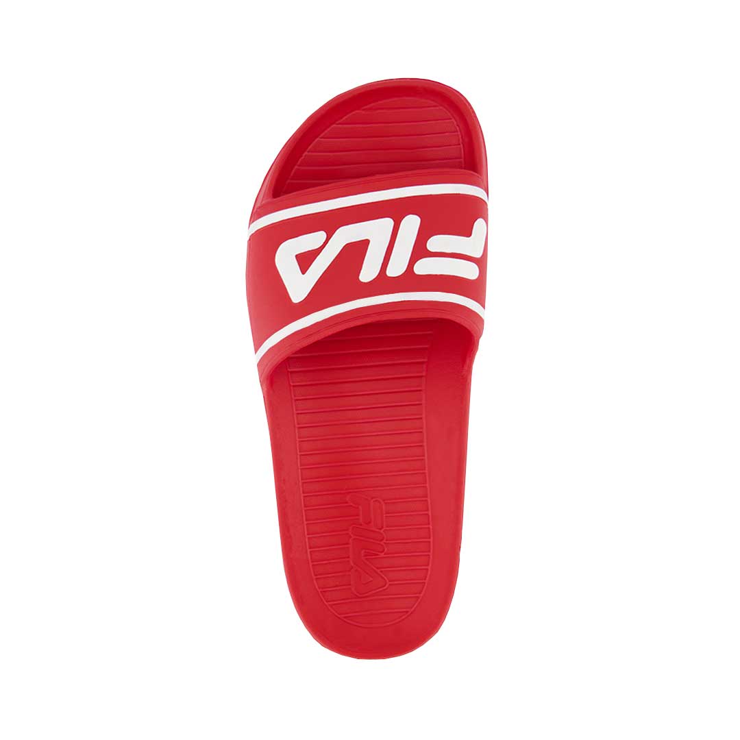 FILA Men s Sleek Slides 1SM00029 611 Red Wht M9