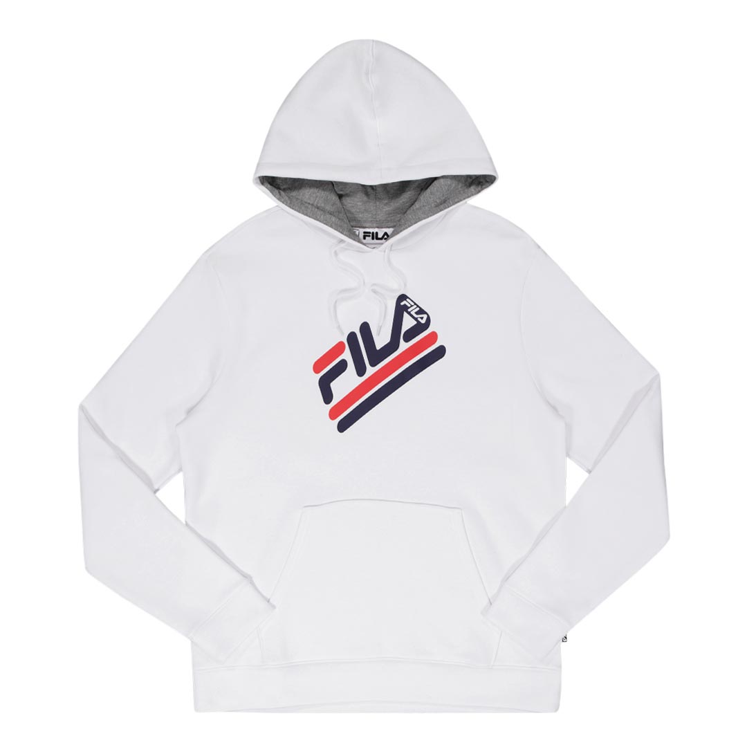 Fila hoodie mens white on sale