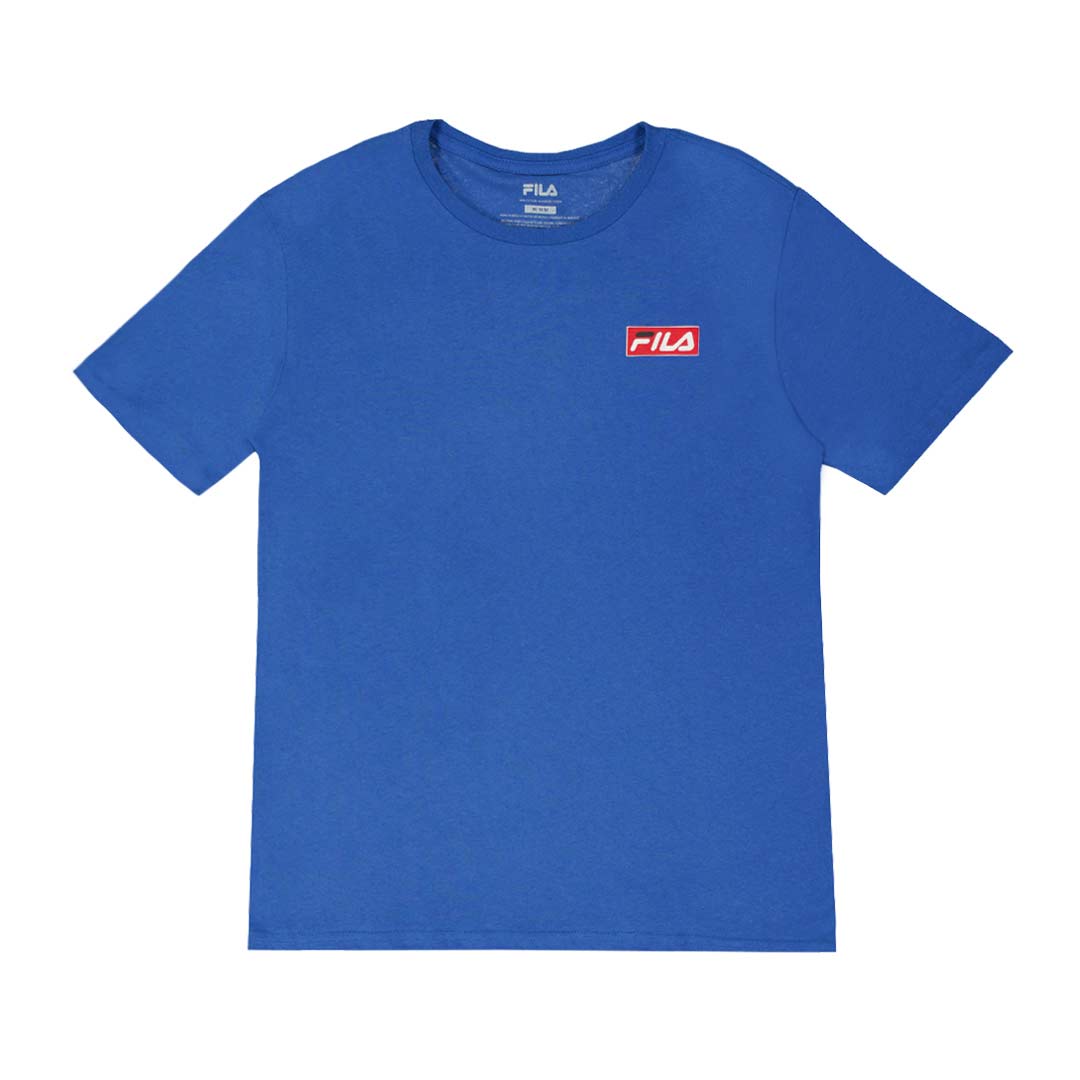 Blue fila t shirt hotsell