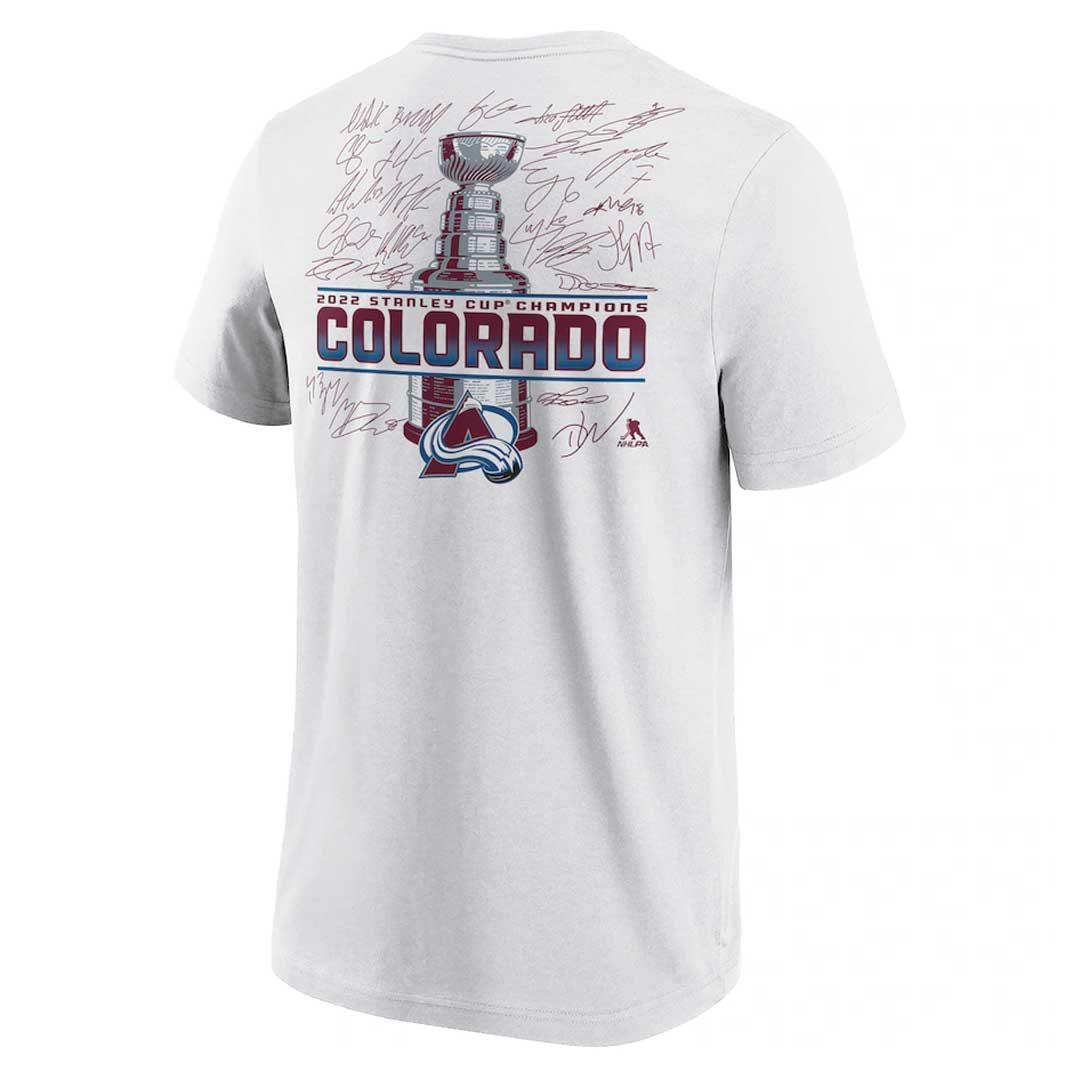 Fanatics Branded Women's Fanatics Branded White Colorado Avalanche 3-Time  Stanley Cup Champions - Multi-Champ V-Neck T-Shirt