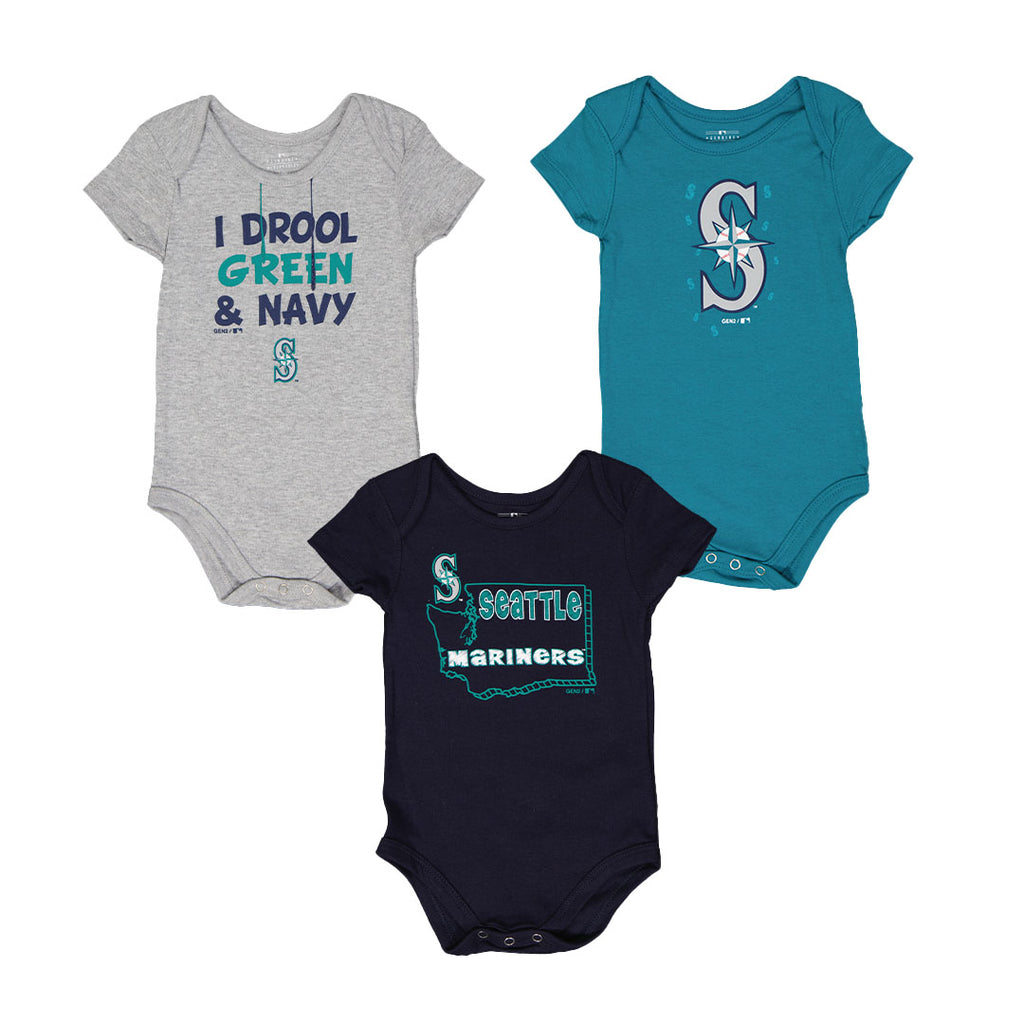 MLB Seattle Mariners Toddler Boys' 3pk T-Shirt - 2T