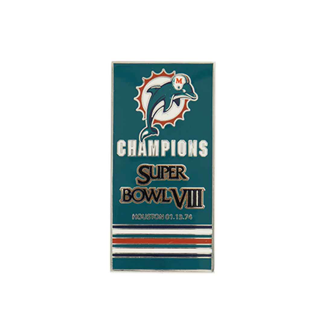 NFL - Super Bowl VIII Miami Dolphins Banner Pin (SB08DOL) – SVP Sports