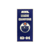 NHL – Oilers League Champ 1984 Bannière autocollante (OILLEA84S)