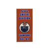 NHL - Oilers d'Edmonton 1991 Smythe Division Bannière Pin Sticky Back (OILSMY91S)