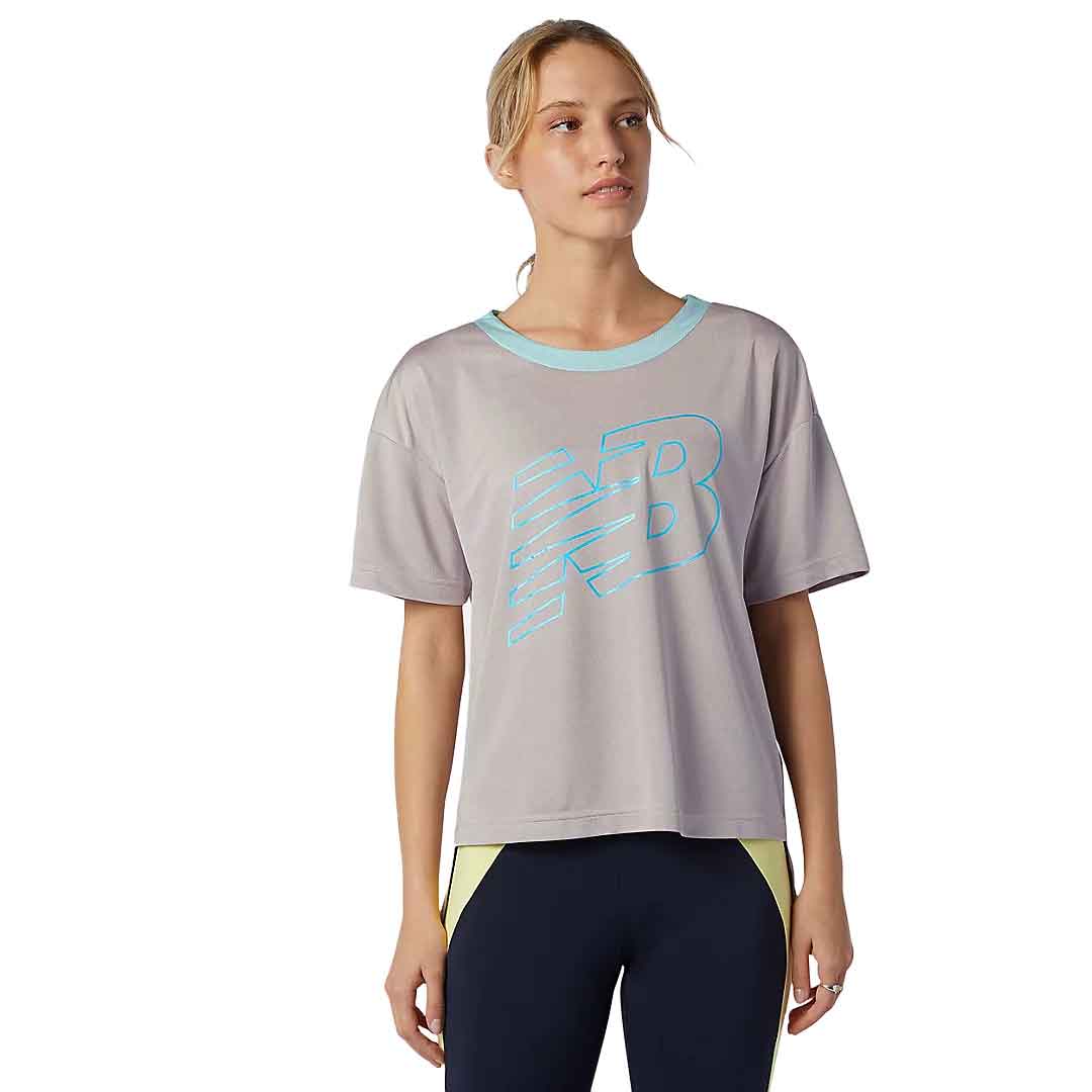 New balance ladies ndurance athletic v clearance neck t shirt