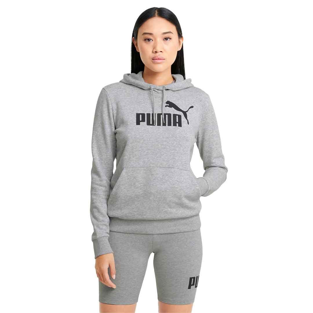 Girls grey puma hoodie outlet