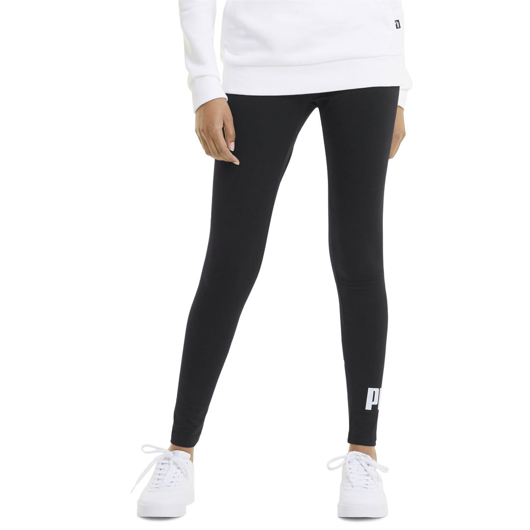 PUMA Essentials Logo Leggings Women s Black Size S