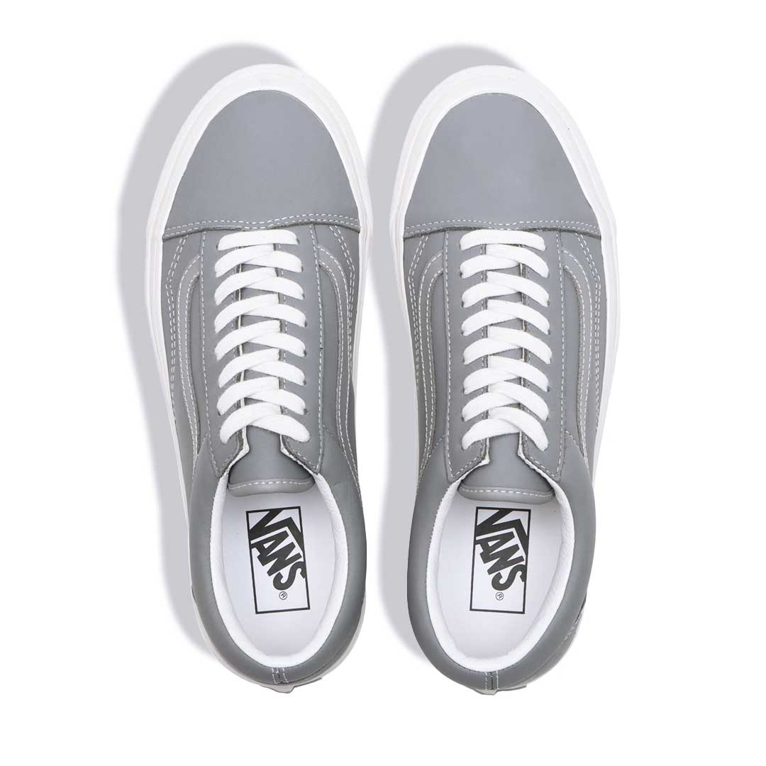 Grey and leather vans deals