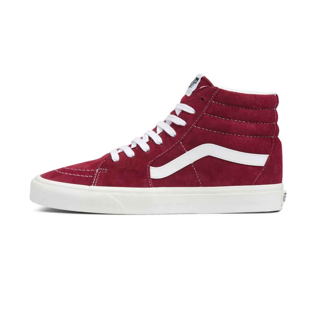 High top vans all burgundy hotsell