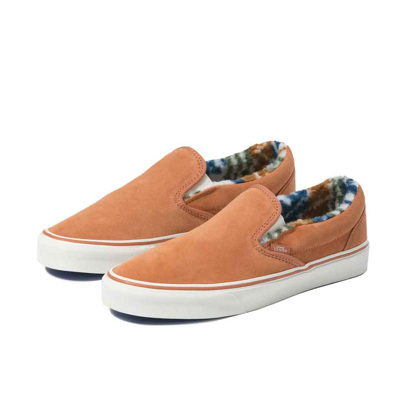 Vans - Chaussures à enfiler classiques en daim Sherpa unisexe (4U382PS)