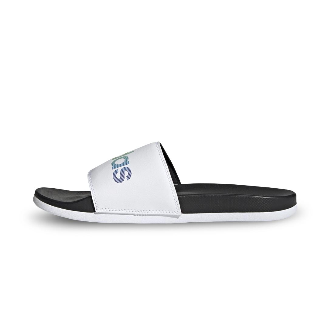 Adidas white slippers online