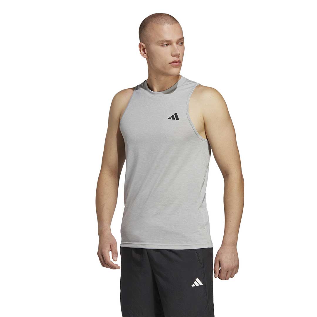 Adidas Men s Train Essentials Feelready Training Sleeveless T Shirt IC6950 Grey XL