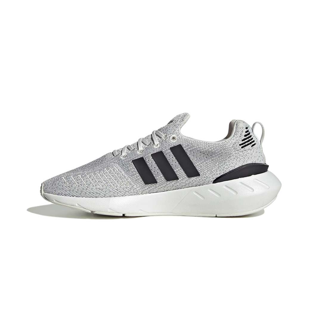 Grey and white adidas shoes on sale